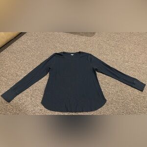 EUC! Mens Old Navy 2XL Black Long Sleeve T Shirt waffle thermal XXL top